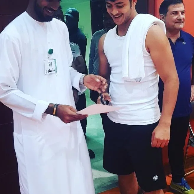 مشاركة فريق سواعد زايد التطوعي في بطولة الملاكمة العربية في عاصمة أبوظبي