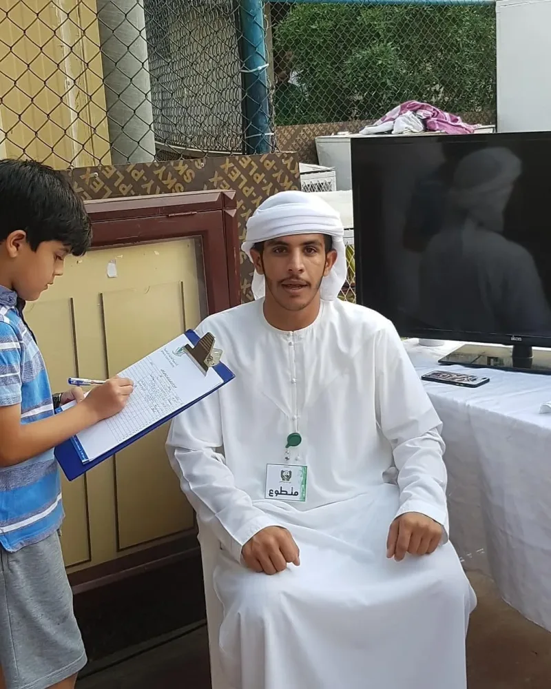 تواجد فريق سواعد زايد النطوعي ضمن فعاليات اليوم الرياضي الوطني يعطيهم العافية
