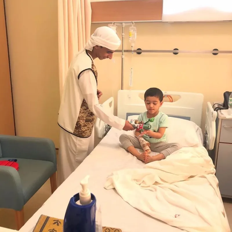 مبادرة برنامج سواعد زايد التطوعي ليوم العلم في مستفشى الشرق 🇦🇪