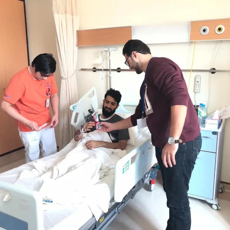 مبادرة برنامج سواعد زايد التطوعي ليوم العلم في مستفشى الشرق 🇦🇪