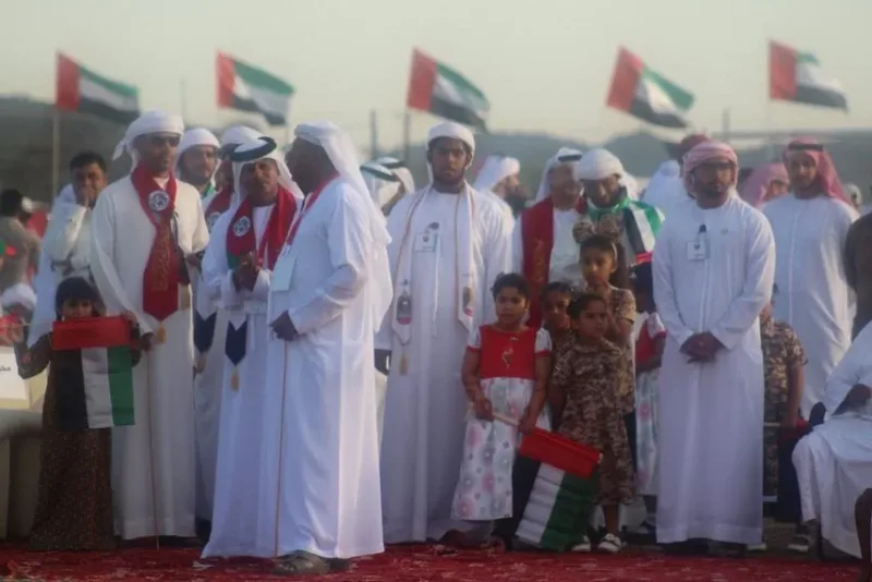 مشاركة فريق سواعد زايد التطوعي في فعاليات اليوم الوطني في جمعيه البديه للفنون الشعبيه 1-12-2018