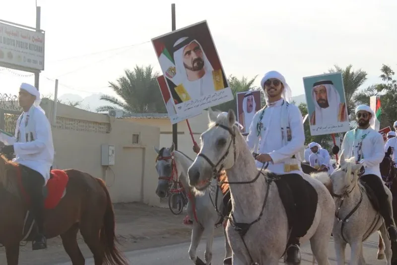 مشاركة فريق سواعد زايد التطوعي في فعاليات اليوم الوطني في جمعيه البديه للفنون الشعبيه 1-12-2018