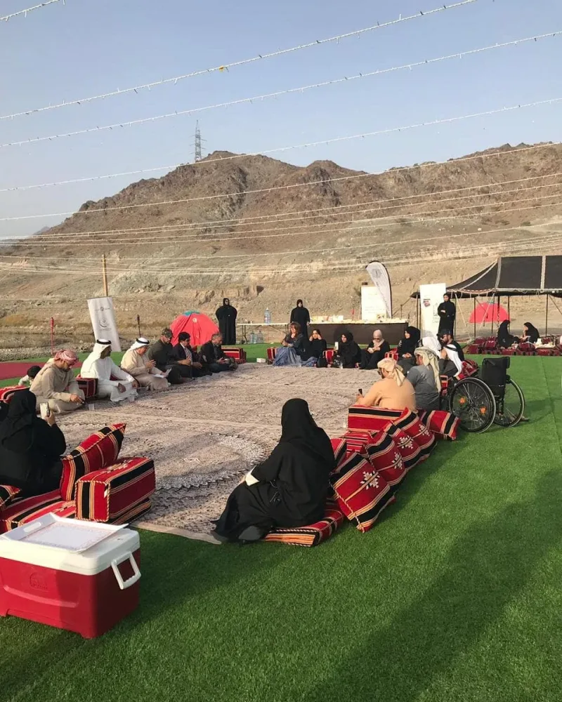 مشاركه فريق سواعد زايد التطوعي مع جمعيه الفجيره الاجتماعيه في مهرجان الجبل الثقافي في حديقه الفجيره للمغامرات وذلك يوم 25/24-1-2019