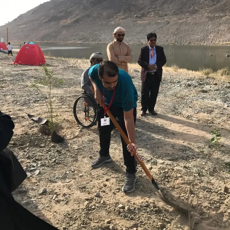 مشاركه فريق سواعد زايد التطوعي مع جمعيه الفجيره الاجتماعيه في مهرجان الجبل الثقافي في حديقه الفجيره للمغامرات وذلك يوم 25/24-1-2019