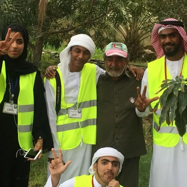 مشارمة فريق سواعد زايد مع بلدية القجيرة في فعالية بيئتك امانتك المقامة في قرية للتراث بالفجيرة