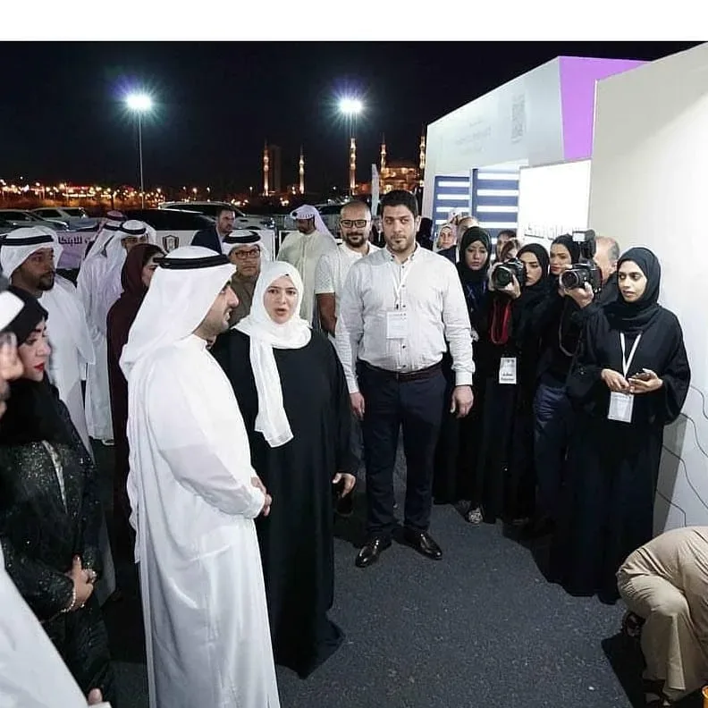 في اول يوم لشهر الامارات للابتكار في امارة الفجيرة حيث يتواجد فريق سواعد زايد مع هيئة الفجيرة للثقافة والاعلام