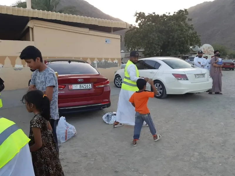 مع اول مبادرة من مبادرات رمضانك مع سواعد زايد تحت شعار( في ابتسامتهم اجر)