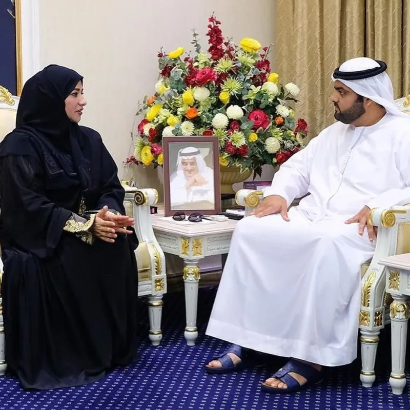 زيارة اعضاء ادارة جمعية سواعد الإمارات التطوعية اليوم سمو الشيخ محمد بن حمد الشرقي في ديوانه الاميري لإطلاعه على خطط عمل الجمعية المستقبلية