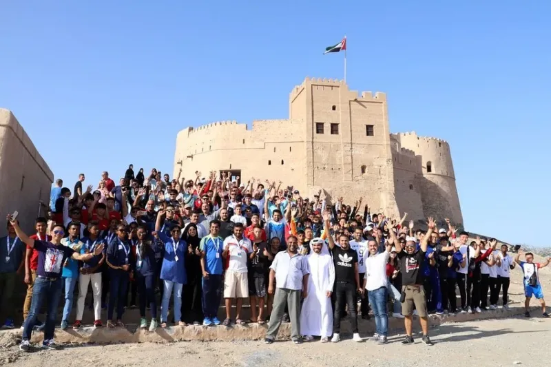 مقتطفات جميلة عاشها متطوعون جمعية سواعد الامارات برفقة المتنافسون خلال بطولة البوكسنج