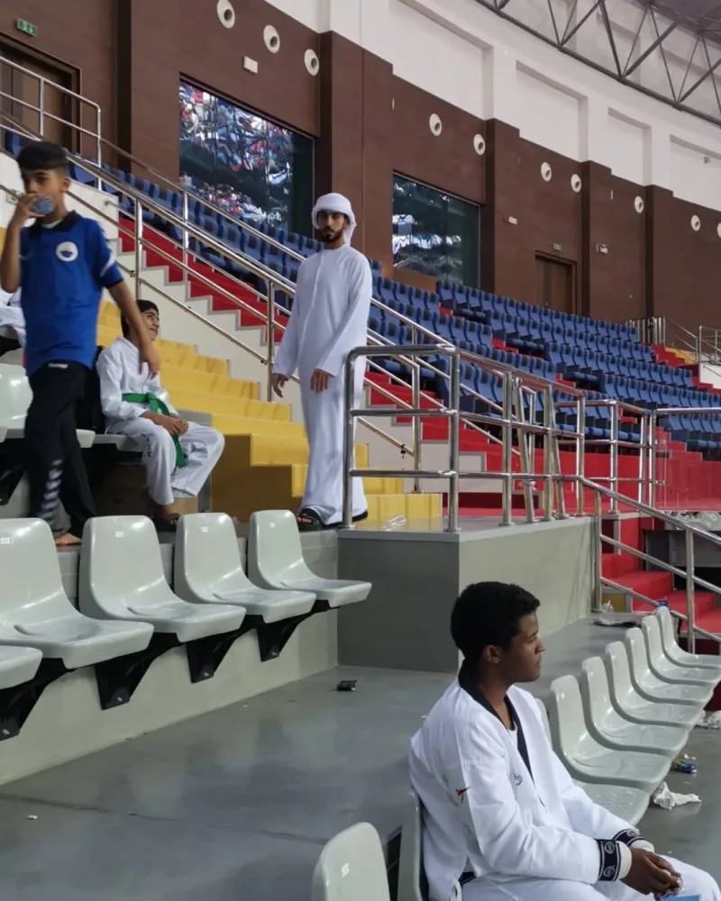 مشاركة جمعية سواعد الامارات التطوعية في بطولة ولي عهد الفحيرة للتايكواندوا المقامة في محمع زايد الرياضي بالفجيرة ليومين 22/23-11-2019 على التوالي