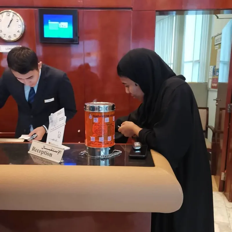 مشاركة جمعية سواعد الامارات التطوعية مع مجموعة اسيك الاستثمارية في بطولة التايكواندو العربية والدولية لاستقبال الوفود في الفنادق