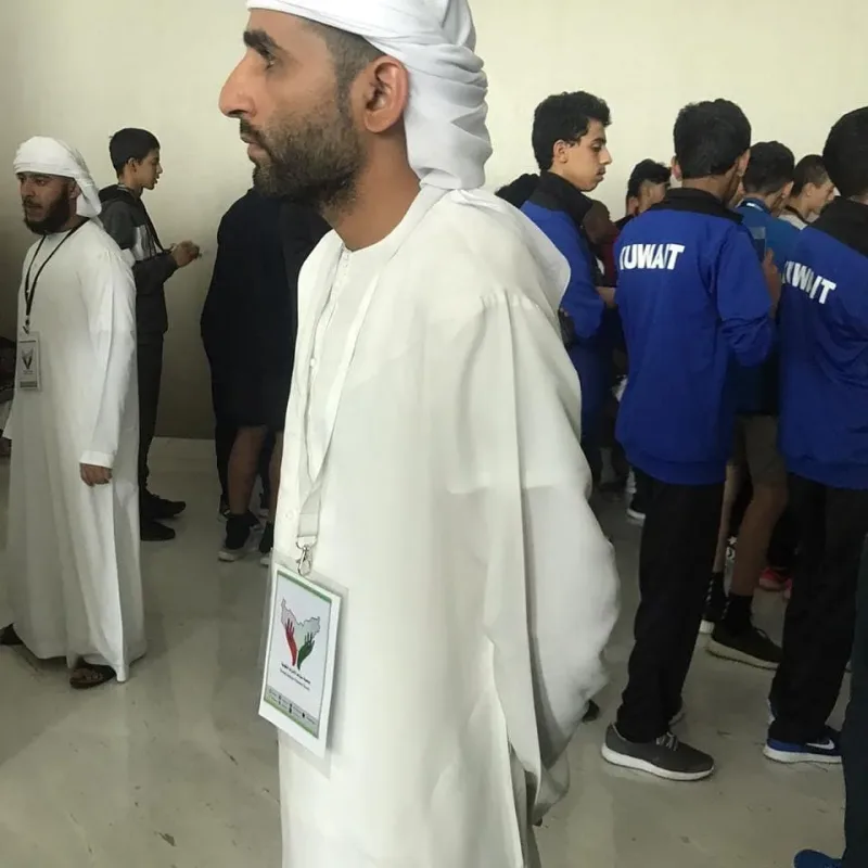 مشاركة جمعية سواعد الامارات التطوعية مع نادي الفنون القتالية في تنظيم لاعبين بطولة التايكواندوا العربية والدولية لتسجياهم وتوزينهم في فندق رويال ام