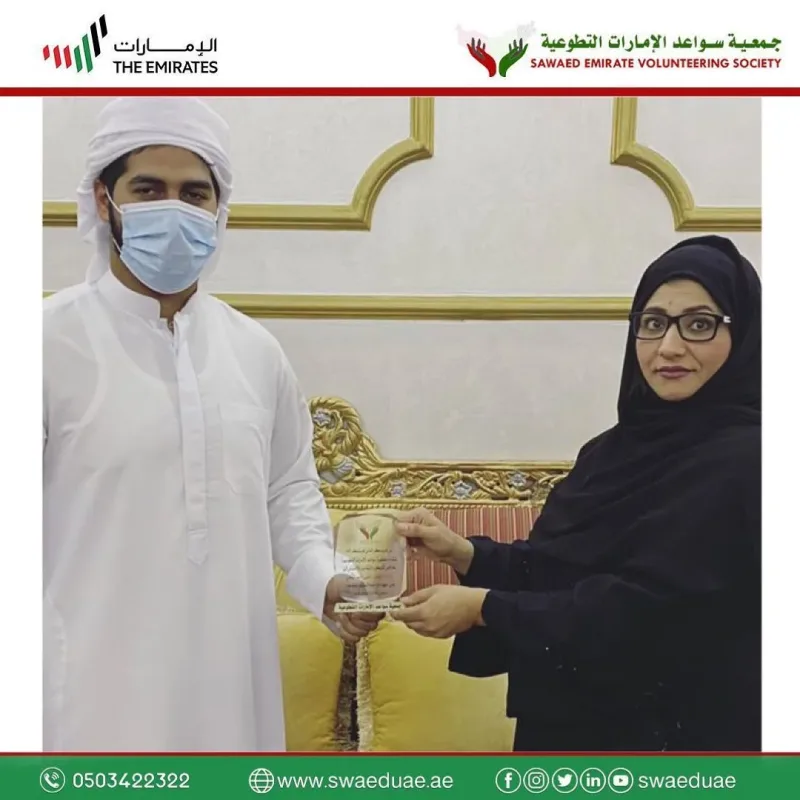 تكريم جمعية سواعد الامارات التطوعية لأعضاء جمعيتها المحترمين على جهودهم وتفانيهم لإبراز العمل التطوعي