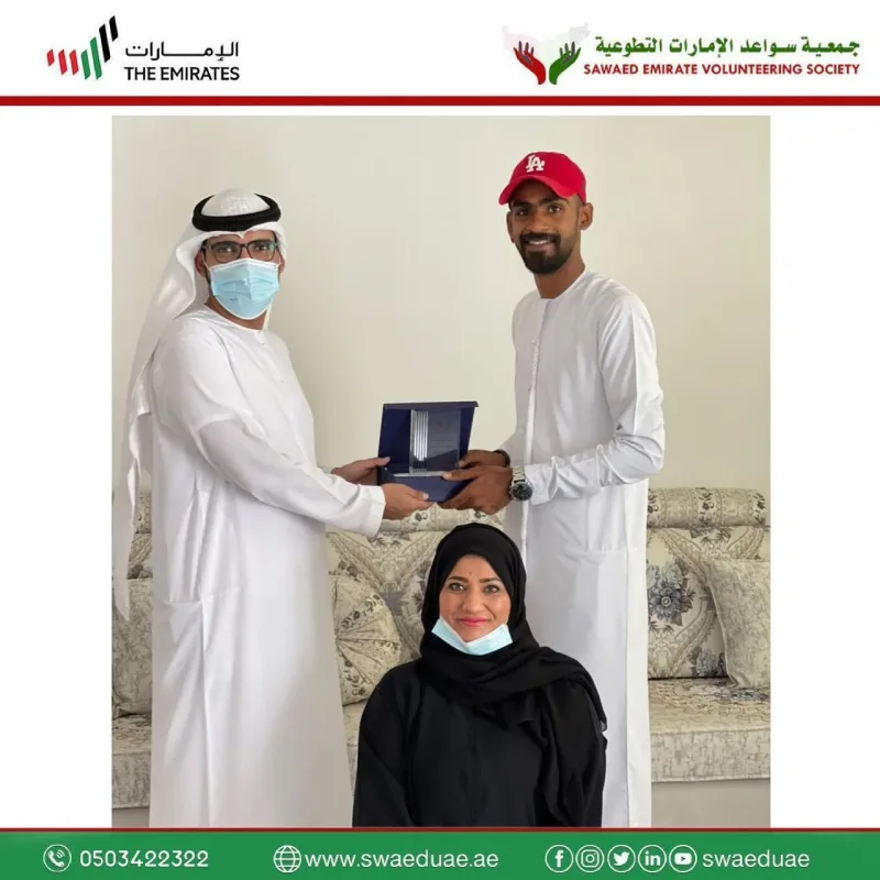 تكريم جمعية سواعد الامارات التطوعية لأعضاء جمعيتها المحترمين على جهودهم وتفانيهم لإبراز العمل التطوعي
