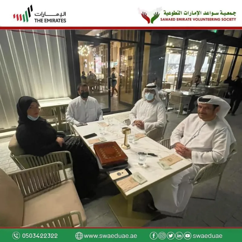 تكريم جمعية سواعد الامارات التطوعية لسعادة عضو المجلس الوطني الاتحادي يوسف البطران ومنحه العضوية الفخرية للجمعية